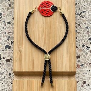 Ladybug Beaded Bracelet